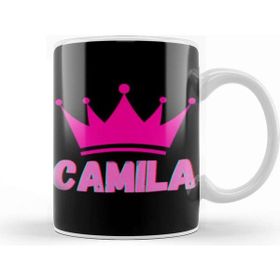Baskı Dükkanı Camila Name Personalized Custom Vintage Retro Rainbow Style Design Gift Baby Gift For Her Kupa