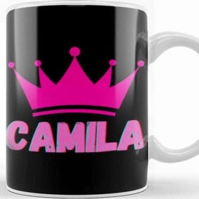 Baskı Dükkanı Camila Name Personalized Custom Vintage Retro Rainbow Style Design Gift Baby Gift For Her Kupa