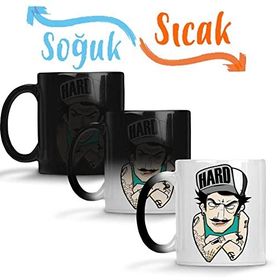 Baskı Dükkanı Camisa Hard Sihirli Porselen Kupa