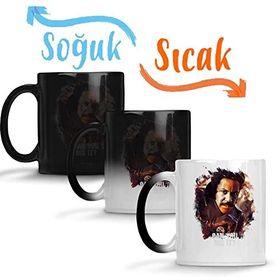 Baskı Dükkanı Can You Dig it John Shaft Sihirli Porselen Kupa