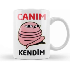 Baskı Dükkanı Canım Kendim Aşk Sevgi Komik Kupa