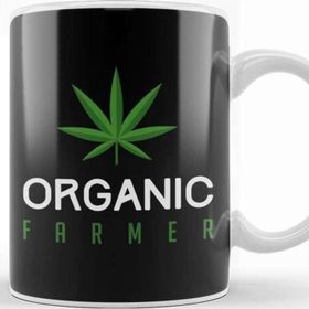 Baskı Dükkanı Cannabis Funny Organic Farmer Weed Thc Marijuana Kupa