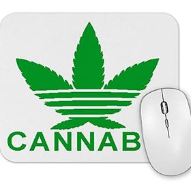 Baskı Dükkanı Cannabis Logo Mouse Pad
