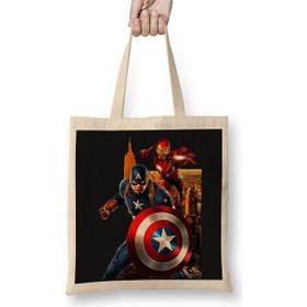 Baskı Dükkanı Capitao America Bez Kadın Günlük Çanta
