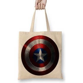 Baskı Dükkanı Captain America Bez Kadın Günlük Çanta