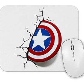 Baskı Dükkanı Captain America Shield Mouse Pad