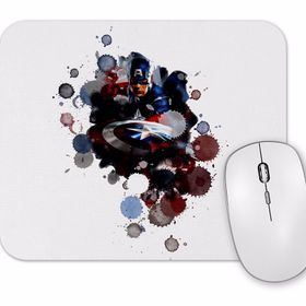 Baskı Dükkanı Captain America Splash Art Mouse Pad