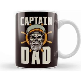 Baskı Dükkanı Captain Dad Daddy Sailor Seaman Papa Father Poppa Husband Kupa