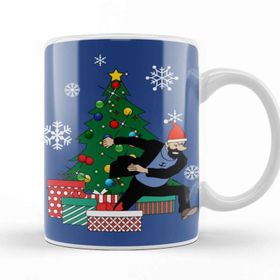 Baskı Dükkanı Captain Haddock Around the Christmas Tree Tintin Kupa