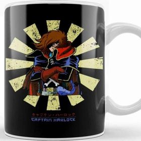 Baskı Dükkanı Captain Harlock Retro Japanese Kupa