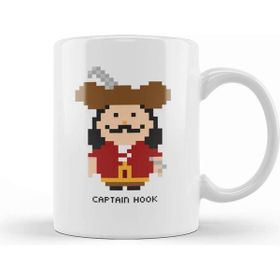 Baskı Dükkanı Captain Hook Pixel Character Kupa