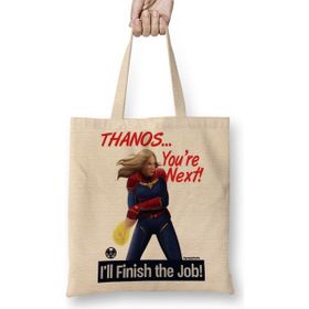 Baskı Dükkanı Captain Marvel Thanos Bez Kadın Günlük Çanta
