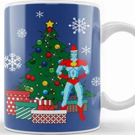 Baskı Dükkanı Captain Planet Around The Christmas Tree Kupa Bardak
