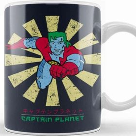 Baskı Dükkanı Captain Planet Retro Japanese Kupa Bardak