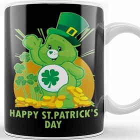 Baskı Dükkanı Care Bears Happy St Datricks Day Kupa Bardak