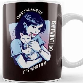 Baskı Dükkanı Caring For Animals Cat Dog Pet Veterinarian Animal Welfare Kupa