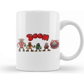 Baskı Dükkanı Cartoon Doom The Family Doom Kupa Bardak