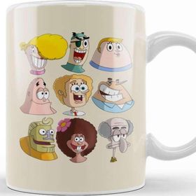 Baskı Dükkanı Cartoon Kids Human Spongebob Characters Süngerbob Kupa Bardak