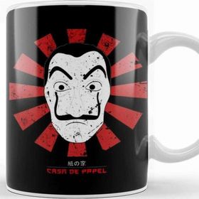Baskı Dükkanı Casa De Papel Retro Japanese Kupa Bardak