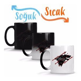 Baskı Dükkanı Casa Stark Got Winter is Coming Sihirli Porselen Kupa