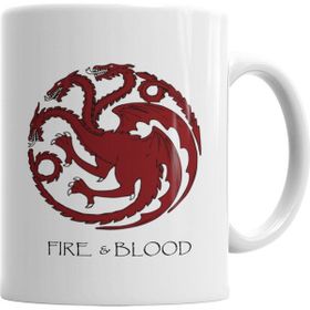 Baskı Dükkanı Casa Targaryen Goot Fire Ve Blood Kupa Bardak Porselen