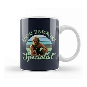 Baskı Dükkanı Cast Away Social Distancing Specialist Kupa Bardak