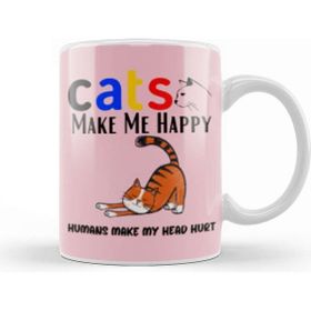 Baskı Dükkanı Cat Funny Cat Lover Gifts For Men Kids Kupa