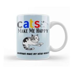 Baskı Dükkanı Cat Funny Cat Lover Gifts For Men Kids Kupa