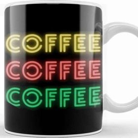 Baskı Dükkanı Cat Funny Coffee Drinks Aart Lover Ggift Quote Vintage Retro Rainbow Style Kupa Bardak