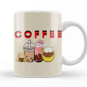Baskı Dükkanı Cat Funny Coffee Drinks Art Lover Gift Quote Vntage Retro Rainbow Style Kupa Bardak