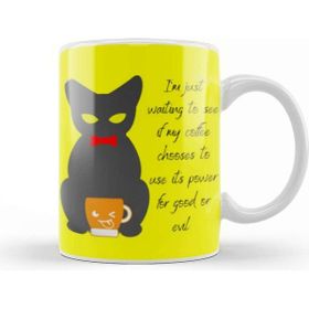 Baskı Dükkanı Cat Funny Coffee Drinks Lover Gift Quote Kupa Bardak