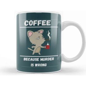 Baskı Dükkanı Cat Funny Coffee Drinks Lover Gift Quote Vintage Retro Rainbow Style Kupa Bardak