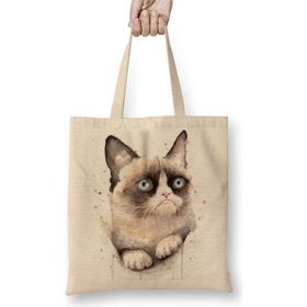 Baskı Dükkanı Cat Kedi Bez Çanta