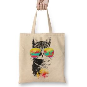 Baskı Dükkanı Cat Kedi Cat Kedi Esintisi Bez Çanta