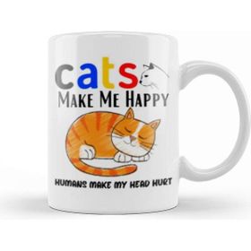 Baskı Dükkanı Cat Lover Gifts For Funny Cat Lover Gifts For Men Kids Kupa