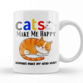 Baskı Dükkanı Cat Lover Gifts For Funny Cat Lover Gifts For Men Kids Kupa