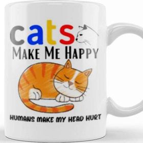 Baskı Dükkanı Cat Lover Gifts For Funny Cat Lover Gifts For Men Kids Kupa