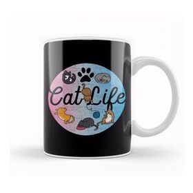 Baskı Dükkanı Cat Mom Af Cute & Funny Cat Life Adorable Circle Of Kittens Kupa Bardak
