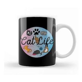 Baskı Dükkanı Cat Mom Af Cute & Funny Cat Life Adorable Circle Of Kittens Kupa Bardak