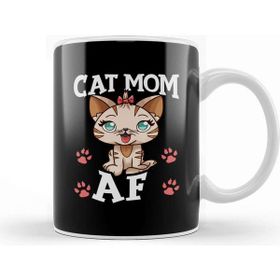 Baskı Dükkanı Cat Mom Af Hilarious Crazy Cat Lady Kitty Obsessed Kupa Bardak