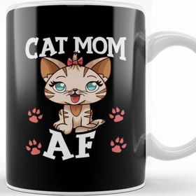 Baskı Dükkanı Cat Mom Af Hilarious Crazy Cat Lady Kitty Obsessed Kupa Bardak