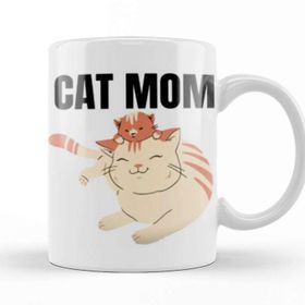 Baskı Dükkanı Cat Mom Gifts Cat Mom Kupa