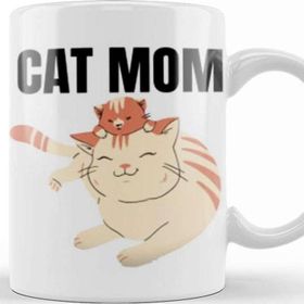 Baskı Dükkanı Cat Mom Gifts Cat Mom Kupa
