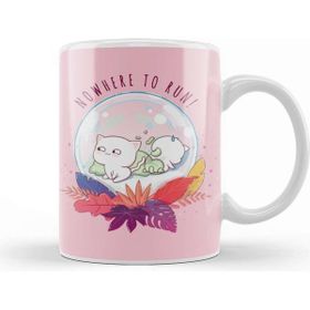 Baskı Dükkanı Cat Nowhere To Run Kupa