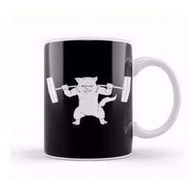 Baskı Dükkanı Cat Squat Powerlifting Gifts Kupa Bardak