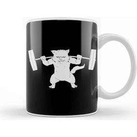 Baskı Dükkanı Cat Squat Powerlifting Gifts Kupa Bardak