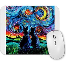Baskı Dükkanı Cat Van Goghs Cats Kedi Mouse Pad