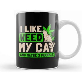 Baskı Dükkanı Cat Weed I Like My Cat Gift Kupa Bardak