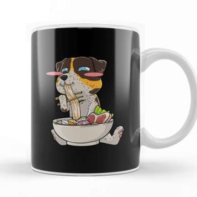 Baskı Dükkanı Catahoula Ramen Kawaii Kupa Bardak