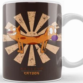 Baskı Dükkanı Catdog Retro Japanese Kupa Bardak